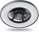 123led Plafonieră 60.4cm cu Lumină Albă / Neagră