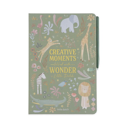 Little Dutch Writing Tablet Safari Friends Green