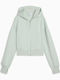 Puma Tech Sense Cropped Women's Hoodie Sweatshirt with Hood Créme De Mint