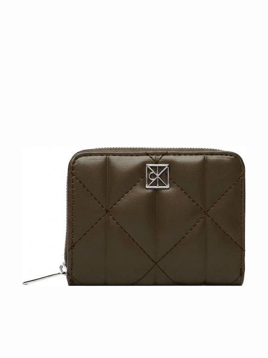 Calvin Klein Quilted Small Women's Wallet Green