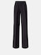 Women's Pantaloons with Rubber Band in Palazzo Fit Dark Blue