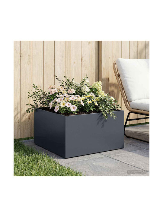 vidaXL Ghiveci Metalic Antracit 40x40x30 cm