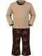 Kids Set with Pants Summer 2 Pieces Gold