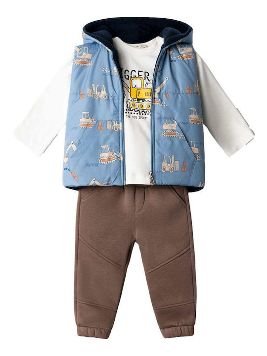 Kids Tracksuits Light Blue Set 3 Pieces