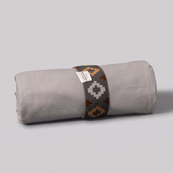 White Fabric Πετσέτα Θαλάσσης Γκρι