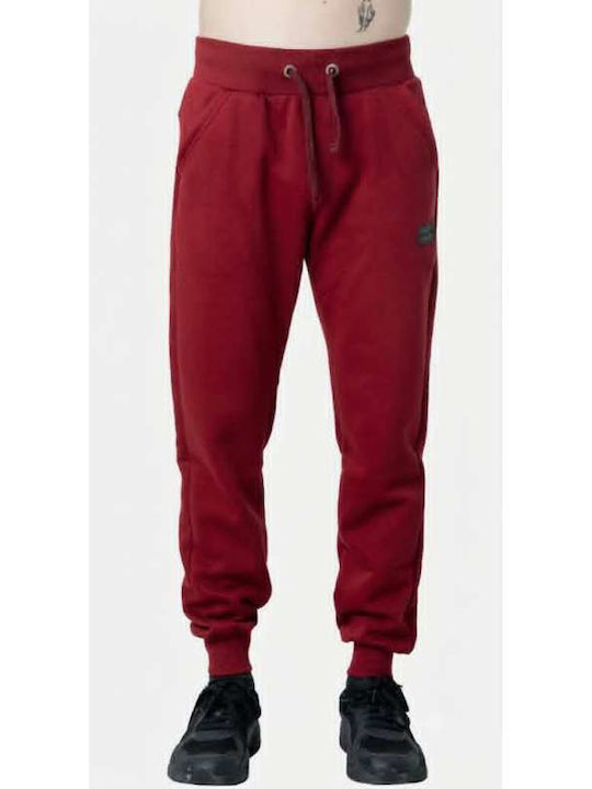 Paco & Co Herren-Sweatpants mit Gummizug Rot
