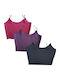 Women's Black with Spaghetti Strap 3Pack