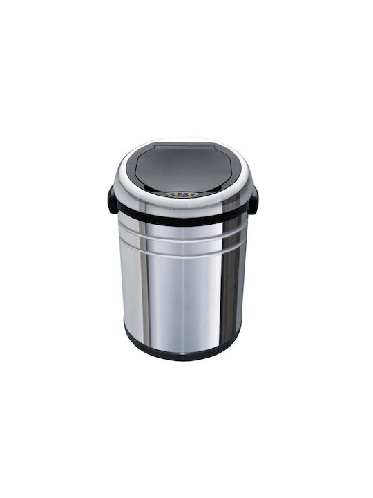 MRShome MRShome Mülleimer aus Edelstahl Silber 68lt