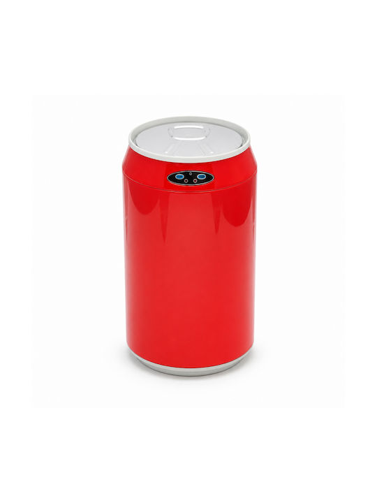 MRShome Plastic Waste Bin with Photocell Red 9lt