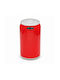 MRShome Plastic Waste Bin with Photocell Red 9lt