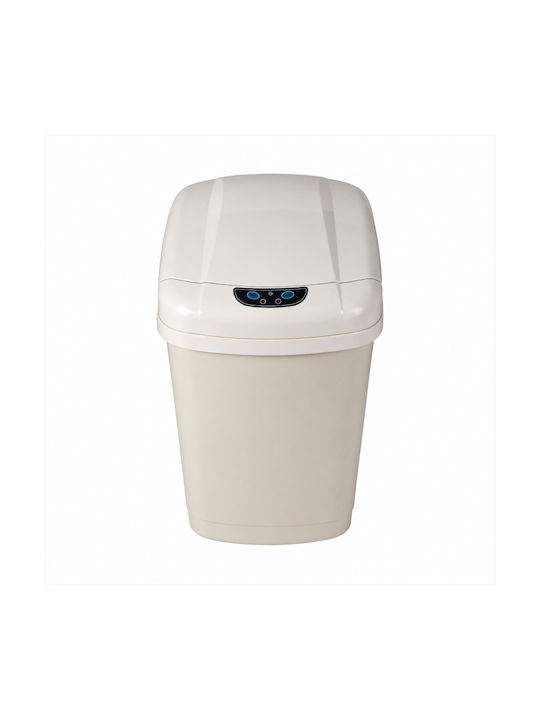 MRShome Plastic Waste Bin with Photocell White 18lt
