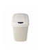 MRShome Plastic Waste Bin with Photocell White 18lt