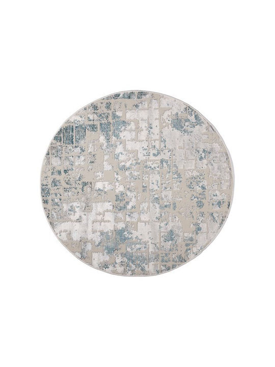Viokarpet Gossip Covor Rotund Gri-albastru Φ160cm