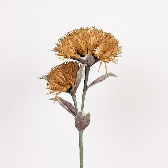 Kunstblume Zweig Schaum Chrysantheme Braune 25x100cm Verpackung 2 Stücke