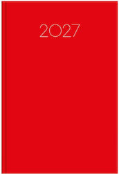 Innostat Simple Daily Agenda 2027 Red 17x24cm