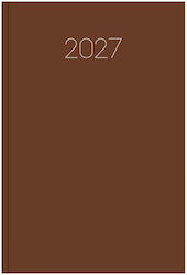 Innostat Simple Daily Agenda 2027 Brown Leather...