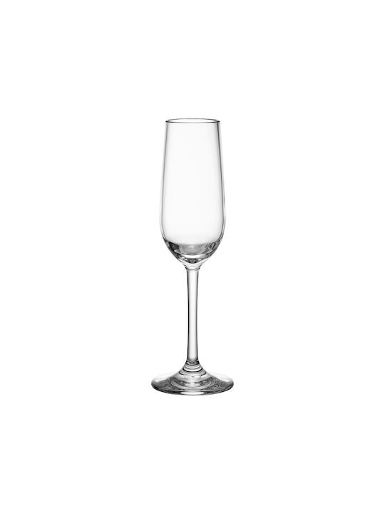 Ready Set Of Plastic Goblet Champagne Glasses 175ml 6 Pieces