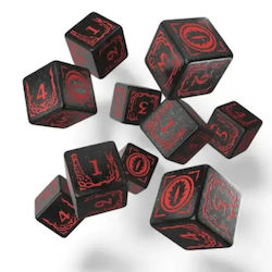 Lord Rings 10xd6 Dice Set Mordor