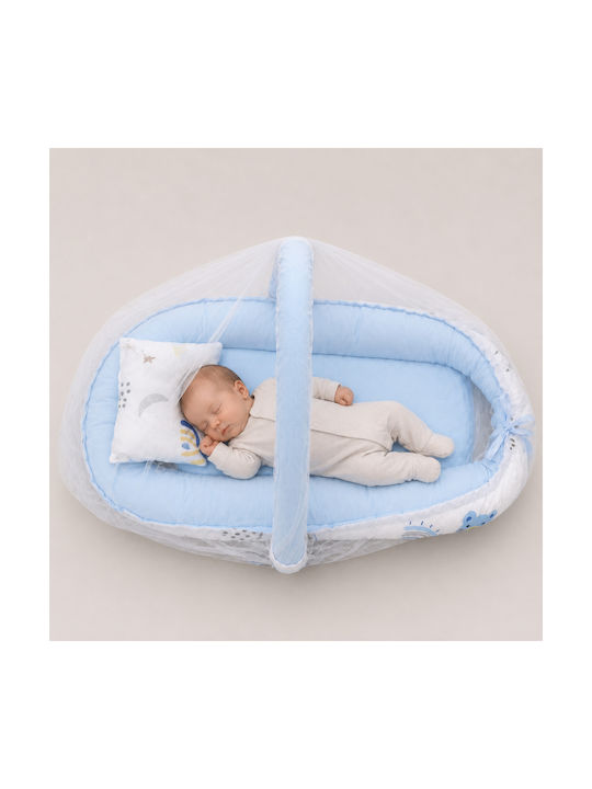 Kamtex Baby Baby Nest Pillow Light Blue 40x64cm