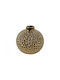 Atmosphera Decorative Ceramic Gold Vase 11.5xH12cm