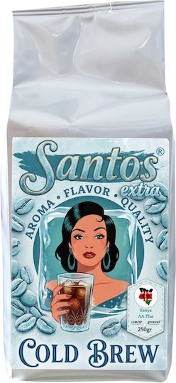 Santos Extra Kaffee Kaltes Gebräu Kenia Aa Plus 250g Grob Gemahlen