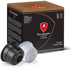Torino Lamborghini Cappuccino Dolce Gusto Kaffee- und Getränkekapseln 8+8 Stück Torino Lamborghini Cappuccino Dolce Gusto Kaffee- und Getränkekapseln 8+8 Stück