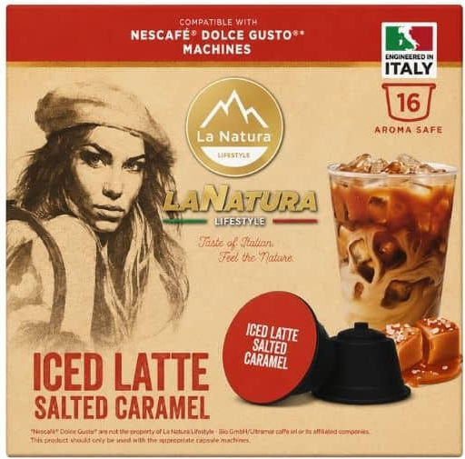 La Natura Lifestyle Iced Latte Caramel Sărat 16 buc Dolce Gusto