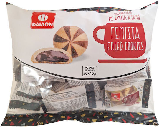 Biscuits Faidon Filled Cocoa Cream Individually 20x10g