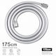 Shower Hose Pvc Flexible Silver 175cm Grey General Trade 432217 Generaltrade