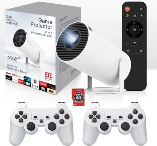 AK-300 Max Mini Proiector 3D LCD HD Lampă LED cu Wi-Fi și Difuzoare Încorporate CDB-42