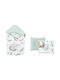 MimiNu Pătură Pepinieră Swaddling 100% Bumbac Bej 75x75 cm