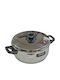 Venus Stainless Steel Shallow Pot 4.1lt / 37cm