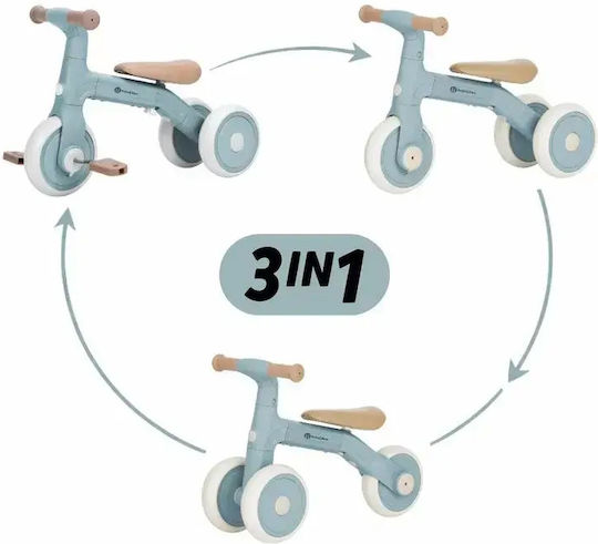 Petite & Mars Tricicletă Convertibilă 3 în 1 pentru 1-3 Ani Albastră 614837