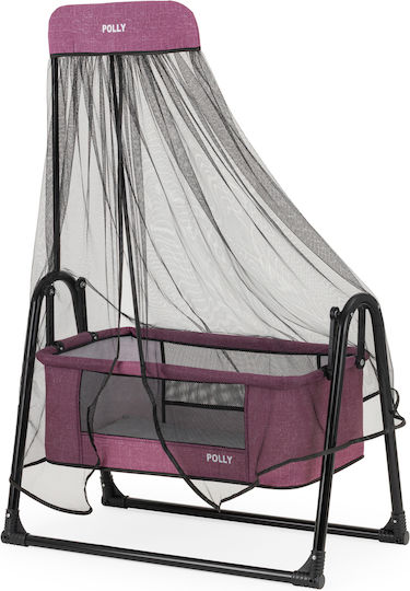SteweHome Babywiege mit Matratze und Rädern