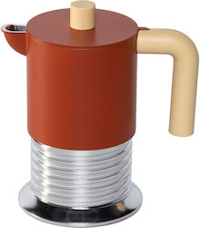 Alessi Stovetop Espresso Pot Inox Green