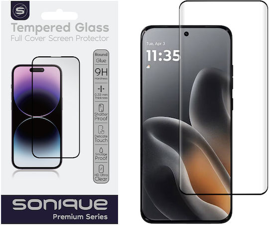 Curvy Glass Sonique Premium Series Hd Full Cover 9h Motorola Edge 70 Fusion 5G Черен