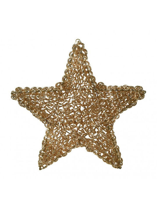 Atmosphera Christmas Star Plastic Gold 60x60cm