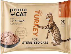 Prima Cat Wet Cat Food with Turkey 4x85gr