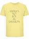 T-shirt Unisex " No Joy In Division Joy Division Love Will Tear Us Apart " Light Yellow