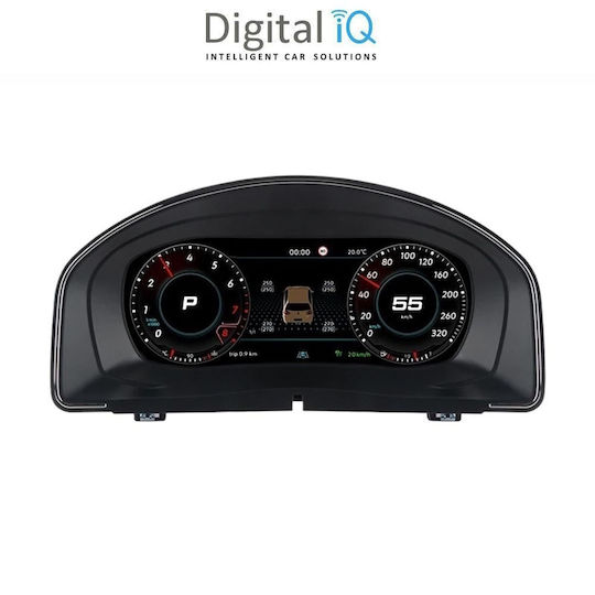 Digital IQ Car Audio System for Volkswagen Touran 2010-2016 (Bluetooth/USB/WiFi/GPS) with 12.3" Touch Screen