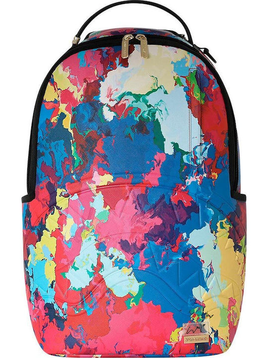 Sprayground Σχολική Τσάντα Πλάτης Γυμνασίου - Λυκείου με Θήκη για Παγούρι Hideki Saijo Abstract Flow 29 x 15 x 45εκ