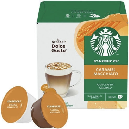 Starbucks Capsule De Cafea Dolce Gusto Caramel Macchiato 128g