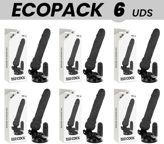 Dream Love Basecock Ρεαλιστικός Δονητής με Απομακρυσμένο Έλεγχο Μαύρες