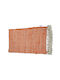 Chios Hellas Pastel Rectangular Cotton Orange Living Room Rug 65x130cm
