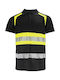Herren Polohemd mit reflektierenden Bändern Reis Polyester Lh-rautex-ps