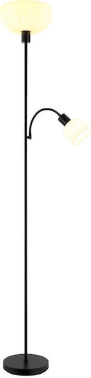 Globo Lighting Floor Lamp H178.7cm with E27 Bulb Socket Black