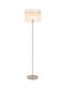 Globo Lighting Floor Lamp Height 152cm with Lamp Bulb Base E27 Beige