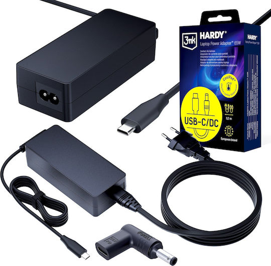 3MK USB-C Universal Laptop Charger 65W 20V Without Power Cord
