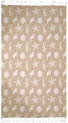 Chios Hellas Beach Towel Pareo Beige 170x90cm