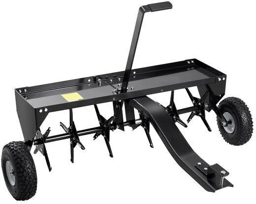 Aerator de Gazon Remorcat Manual Lățime de Lucru 101 Cm Cârlig Universal